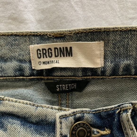 Garage High Waisted Denim Shorts - Picture 4 of 4